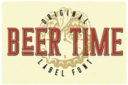 Beer Time Label Font, a Font by VozzyStock (Thumbnail 5 of 9)