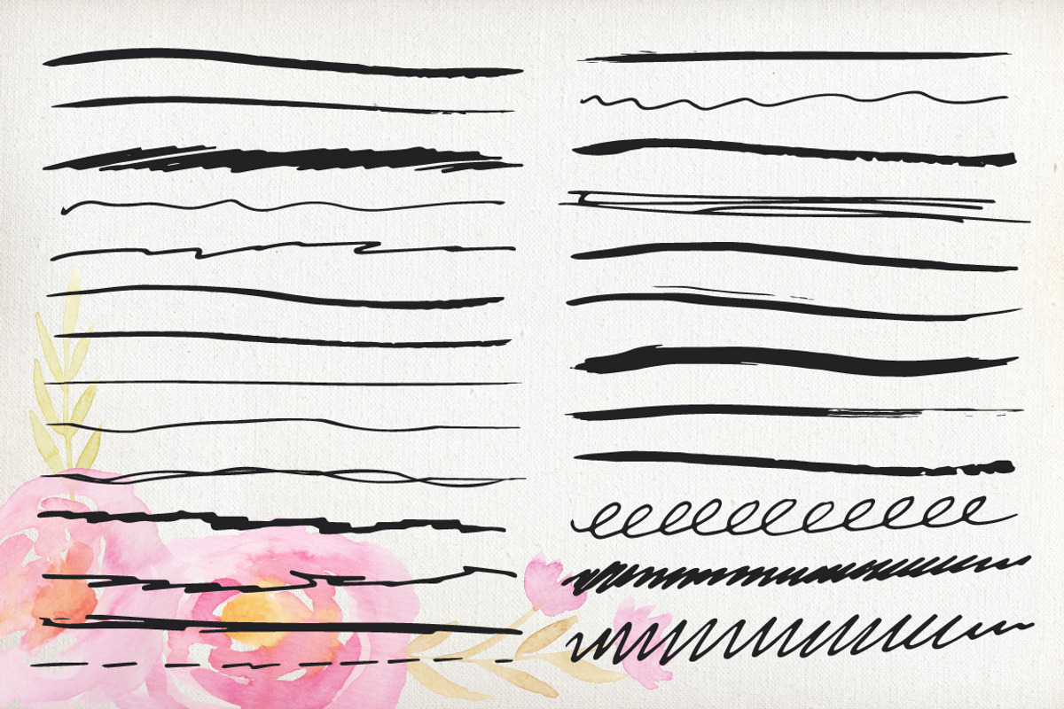 50% SALE 144 Vector Inky Brushes, a Brush Add-On by LarysaZabrotskaya (Photo 3 of 6)