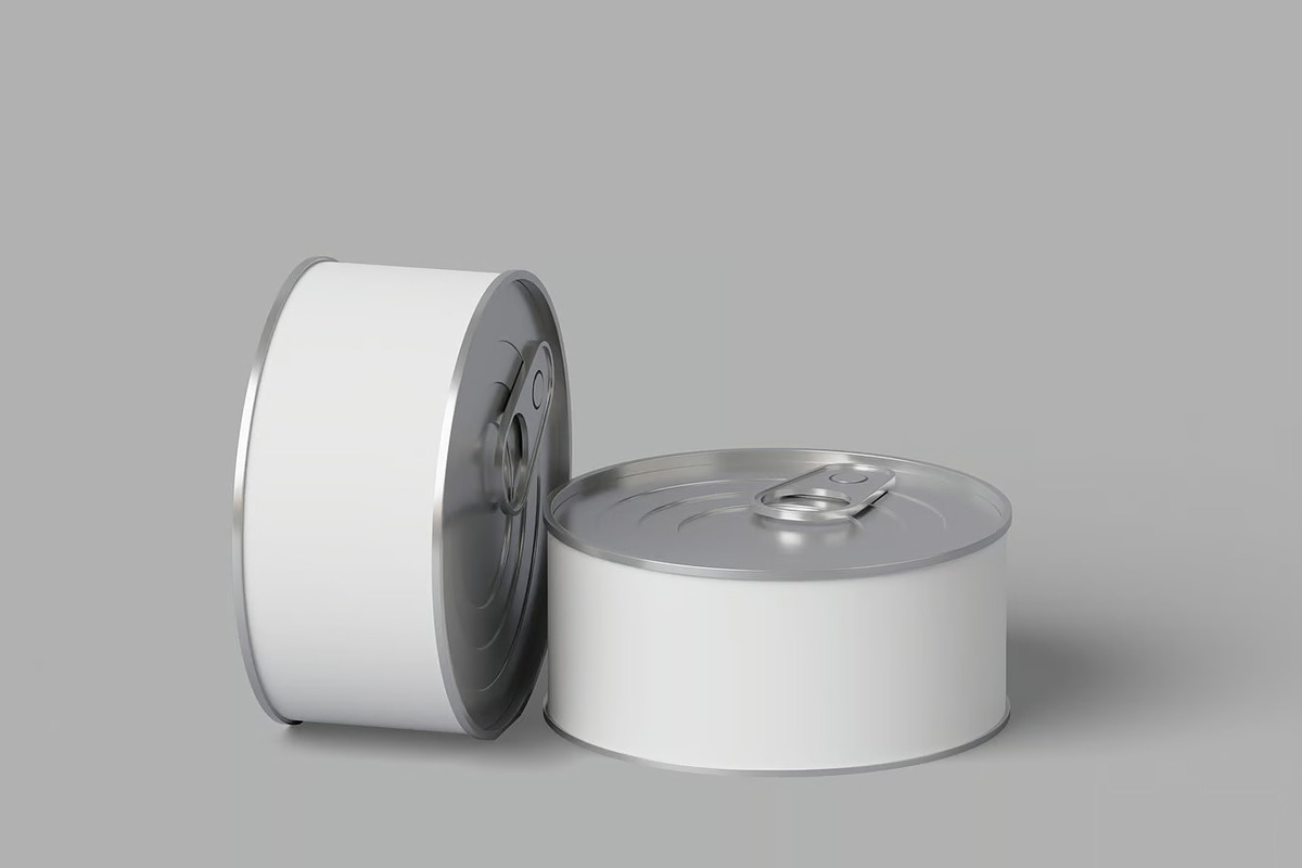 Tuna Tin Can Mockup, a Packaging Mockup by renderstockmarket (Photo 4 of 4)