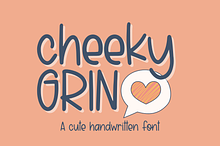 Cheeky Grin, Cute Handwritten Font