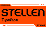Stellen – Futuristic Font, a Sans Serif Font by Craft Supply Co. (Thumbnail 1 of 8)
