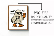 Cute Halloween Coffee Ghost Png, an Illustration by Libby Wishes (Thumbnail 3 of 5)