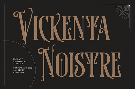 Vickenta Noistre, a Serif Font by ilhamtaro