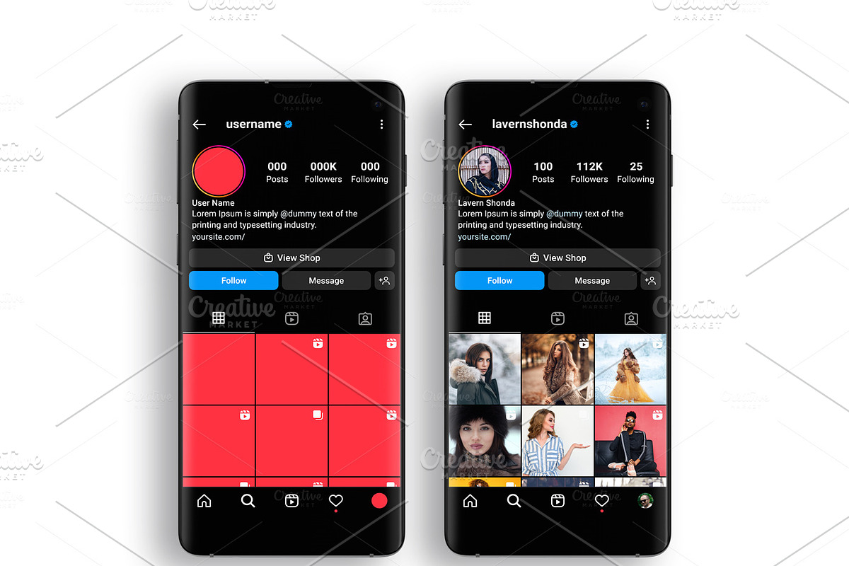 Instagram Template Mockup 2022 XD, a Social Media Template by Dilshod Sobirov (Photo 6 of 16)