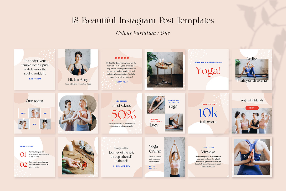 Instagram Puzzle Template in CANVA, a Social Media Template by RWstudio (Photo 2 of 8)