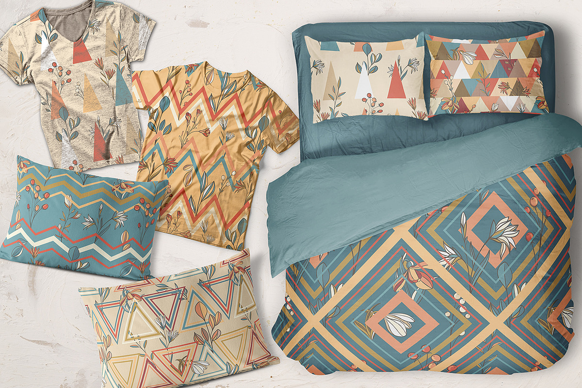 10 SCANDI floral patterns, a Pattern Graphic by HmarkaShop (Photo 3 of 3)