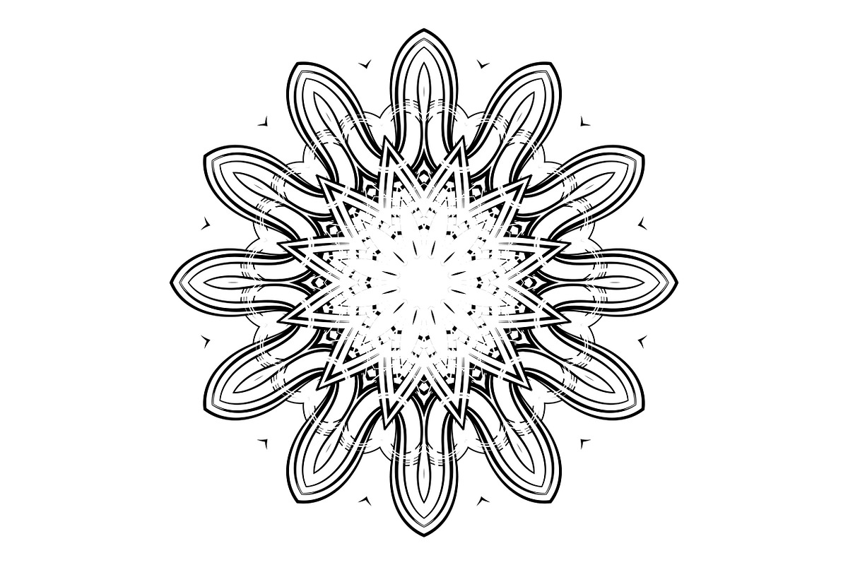 Elegant Mandala Line Art Collection, a Decorative Illustration by NJ Himel (Photo 9 of 101)