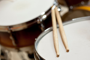Drum and drumsticks