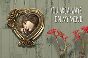 Gold & Silver Heart Frame Mockup, a Print Template by Fresh Design Elements (Thumbnail 3 of 6)