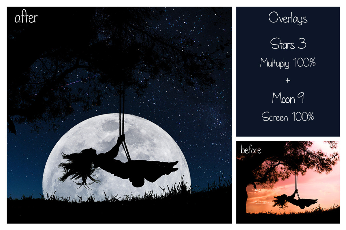 50 Night Sky Overlays, a Texture Graphic by LovePhotoMoment (Photo 9 of 16)