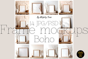 Set with frame mockups 1, an Advertising Mockup by MightyTreeIE