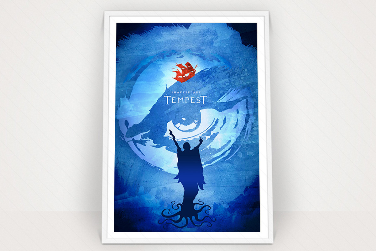 Shakespeare's Tempest Poster Graphic, an Illustration by Paper Design (Photo 1 of 2)
