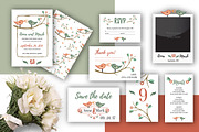 Wedding Set - love birds, an Invitation Template by Kseniia Kuznetsova (Thumbnail 1 of 4)
