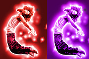 Behind Glow Photoshop action preview 5