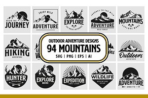Mountain Adventure Logo Bundle, an Illustration by Tekuni