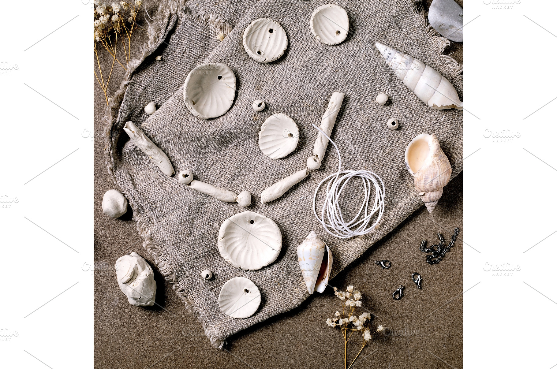 handcrafted beads from raw porcelain, a Transportation Photo by Natasha Breen