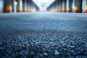 Close-up of a textured asphalt surface in a dimly lit parking garage, featuring, a Background Photo by ImageMir