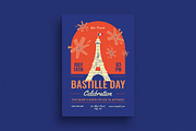 Blue Modern Bastille Day Flyer, a Flyer Template by VectorVactory (Thumbnail 1 of 3)