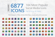 3D Social Media Pack [Square], an Icon by ArtFusion (Thumbnail 1 of 3)