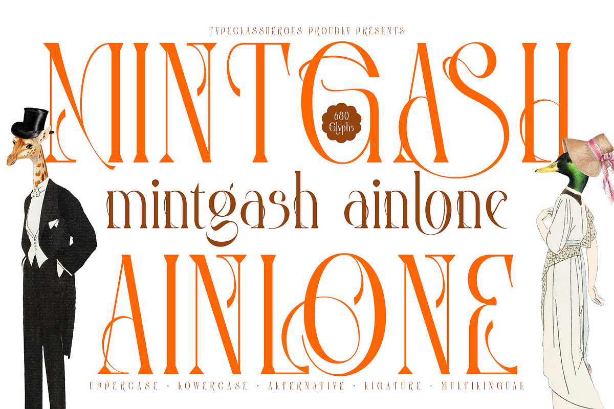 Mintgash Ainlone - Elegant Serif, a Serif Font by TypeClassHeroes (Photo 1 of 10)