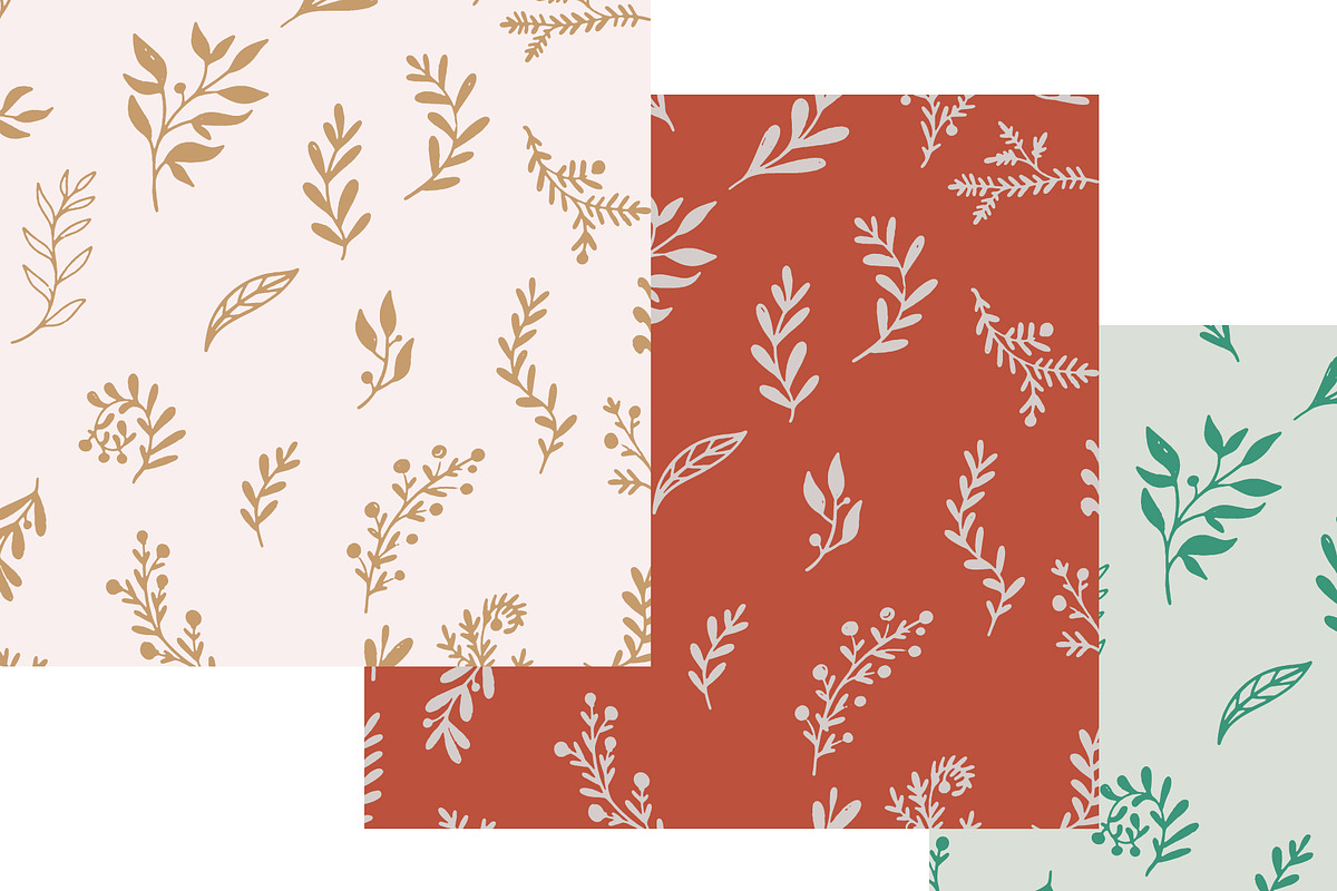 Hand Drawn Botanical Branches Vector, a Pattern Graphic by NayaChu (Photo 5 of 9)