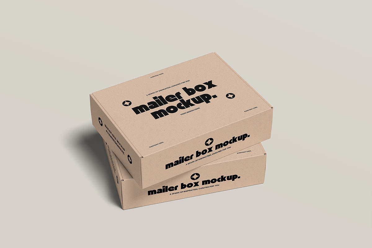 Mailer Box Mockup, a Packaging Mockup by graphicsecond (Photo 6 of 6)