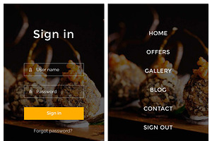 Delish - Creative Restaurant PSD APP