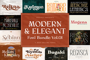 Modern Elegant Font Bundle - SALE