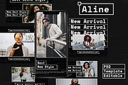 Aline Story & Feed Instagram, a Social Media Template by Inkofert (Thumbnail 1 of 11)