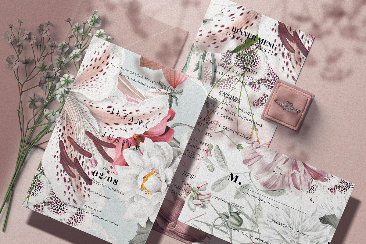 Enamour, Elegant Floral Blooms., a Pattern Graphic by TSTUDIO (Photo 10 of 14)
