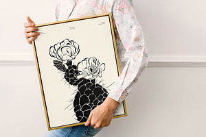 Floral Ink Poster Builder