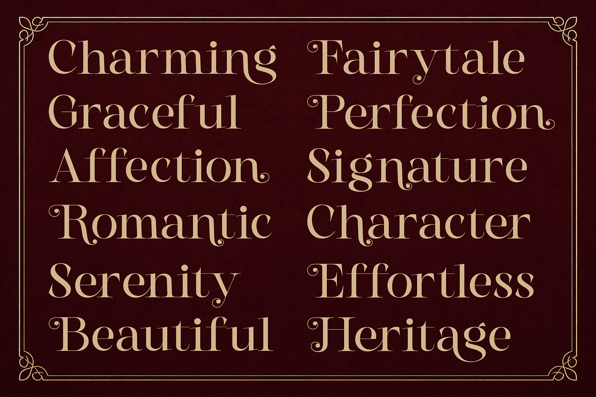 Gts Valier | Romantic Font, a Serif Font by Graptail (Photo 7 of 11)