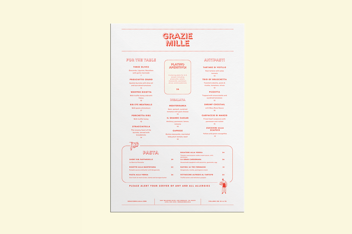 Two-Page Restaurant Menu Template, a Marketing Template by Soigné Branding Studio (Photo 3 of 3)