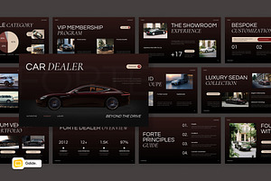 Elegant Car Dealer Google Slides, a Presentation Template by Loin Studio