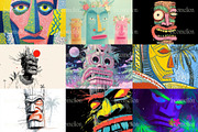120 Tropical Tiki Mask Illustrations, a Decorative Illustration by Incomelion (Thumbnail 8 of 20)