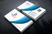 Creative Blue Business Card Template, a Business Card Template by nandinigraphics (Thumbnail 3 of 4)