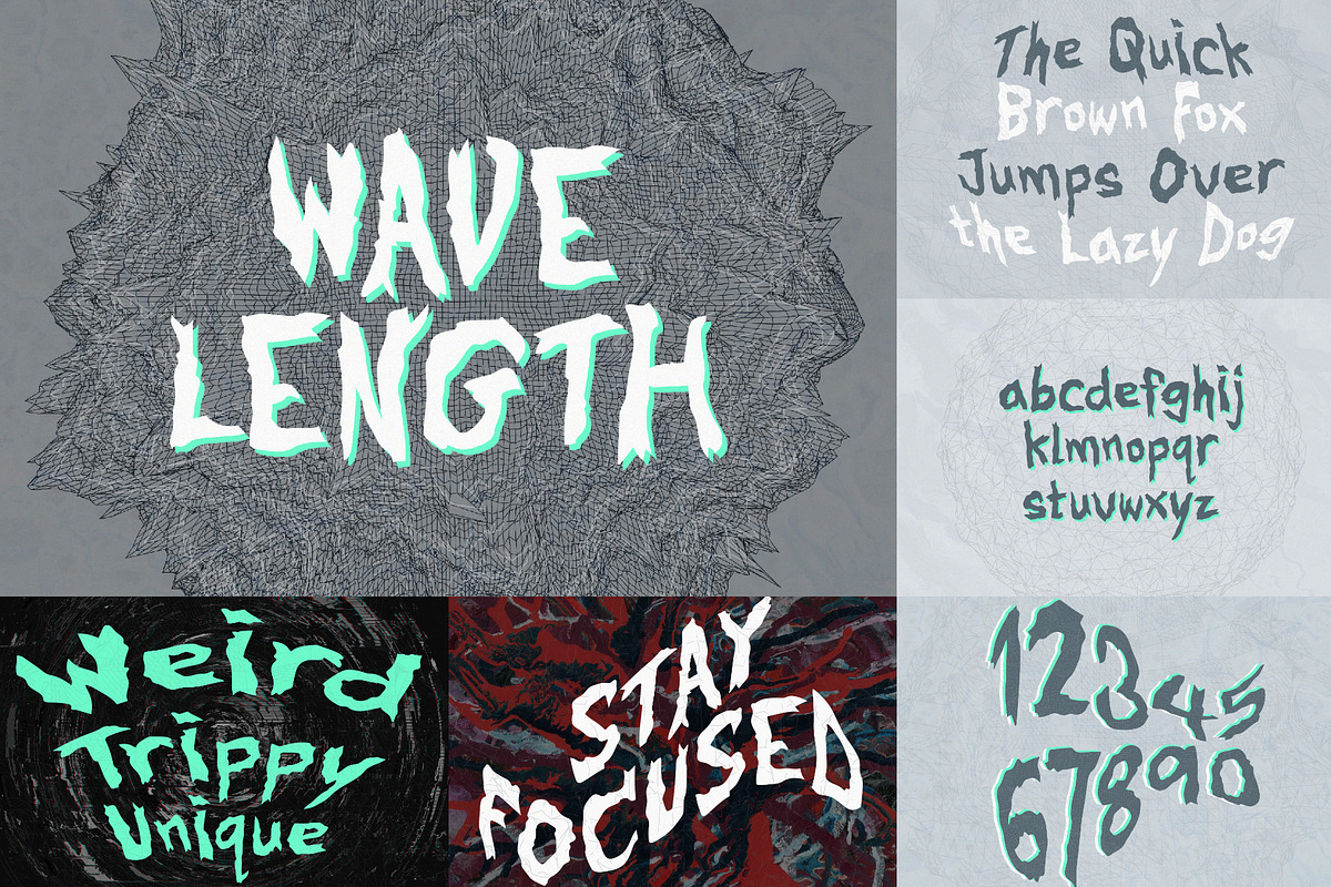 Weird Font Bundle - 30 Typefaces!, a Serif Font by HipFonts (Photo 6 of 15)