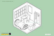 Procreate Isometric Room Brush Pack, a Brush Add-On by Artbykimmyw (Thumbnail 11 of 18)