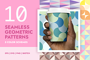 10x5 Seamless Geometric Patterns, a Pattern Graphic by WOOHOO (Thumbnail 1 of 11)