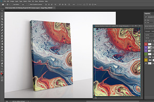 Portrait Canvas Ratio 2x3 Mockup 04