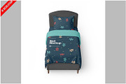 Single Bed Mockup, an Advertising Mockup by Bruno's Shop (Thumbnail 1 of 3)