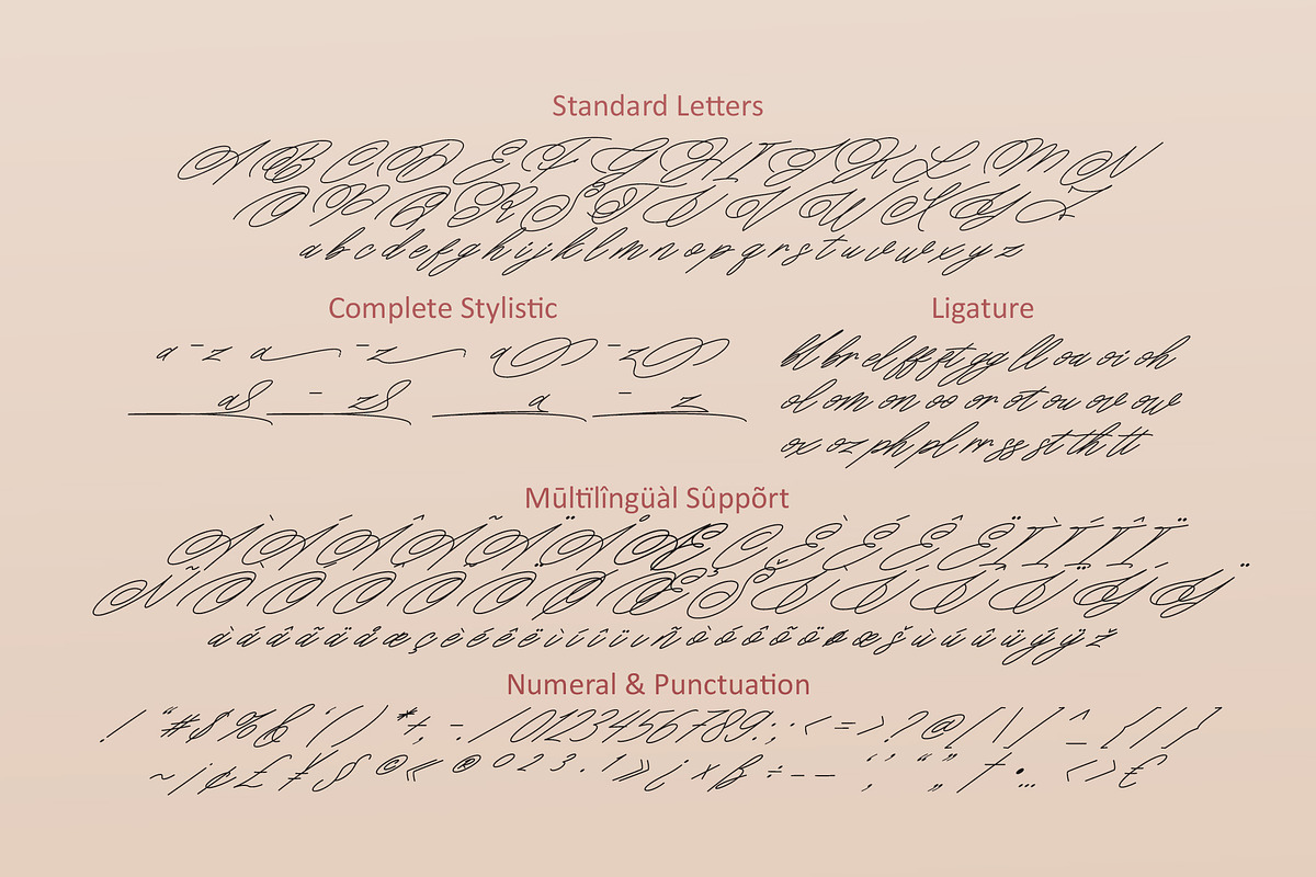 Million Signatures Font, a Script Font by HIRO.std (Photo 9 of 10)