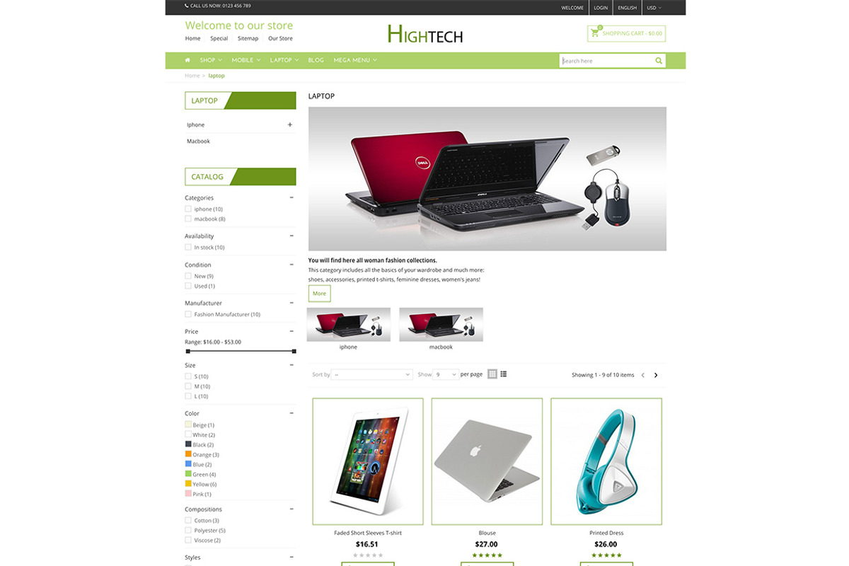 HighTech - Prestashop Theme, a Templates & Theme by neutrontheme (Photo 4 of 6)