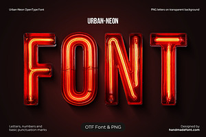 Urban Neon Font, a Sans Serif Font by Handmadefont