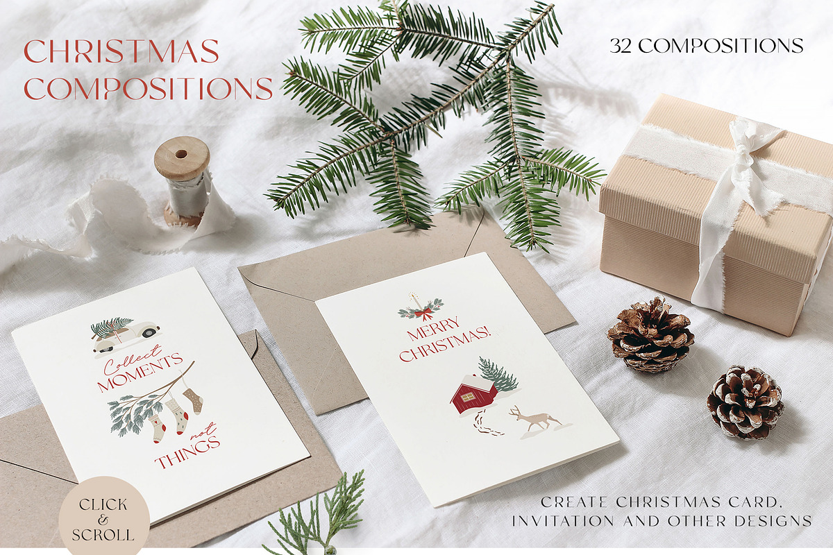 Christmas nature collection, a Seasonal Illustration by Alisovna (Photo 2 of 13)