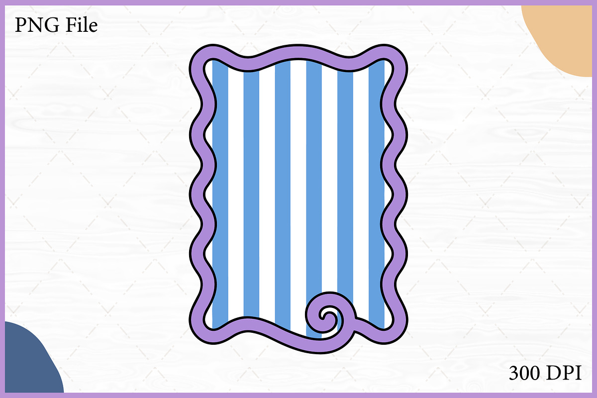 Retro Wavy Pattern Frames Vector Set, a Decorative Illustration by Gfx Expert Team (Photo 5 of 10)