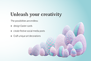 Pastel Themed Easter Egg PNG Bundle, an Object Graphic by 3PointsCreative (Thumbnail 7 of 7)