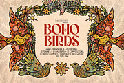 Boho Birds, an Animal Illustration by Ink Stories (Thumbnail 1 of 16)