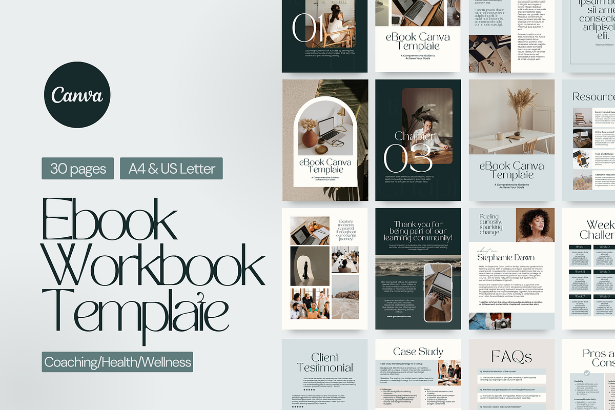 Workbook, Ebook, Canva Template, a Marketing Template by Studio B | Canva Template (Photo 2 of 6)