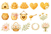 Honey Bee Clipart, an Animal Illustration by Villa 11 Estudio (Thumbnail 3 of 11)
